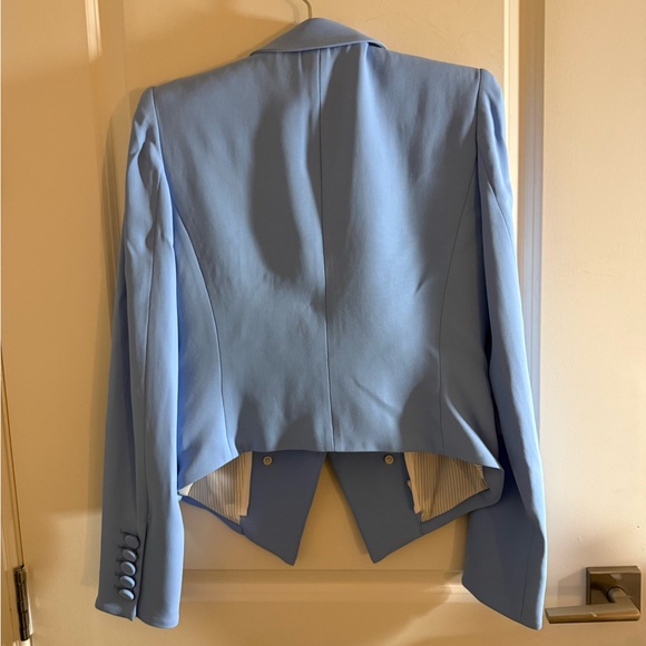 NWT - Veronica Beard Sky Blue Double-Breasted Diego Dicky Jacket - size 6 - Picture 6 of 10